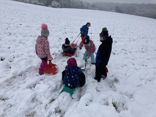 Fotoalbum Řádíme na sněhu- leden