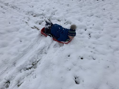 Fotoalbum Řádíme na sněhu- leden