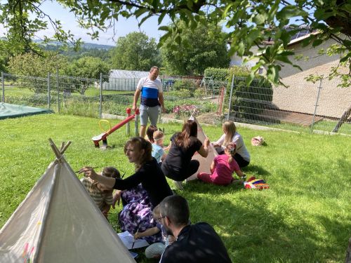 Fotoalbum Indiánský týden, loučení s předškoláky, spaní ve školce.