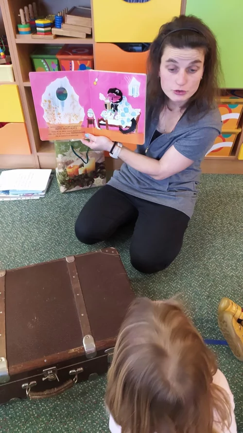 Fotogalerie MŠ Červená Hora - Dopoledne s paní knihovnicí Kristýnkou na téma: Zdraví, foto 6/7