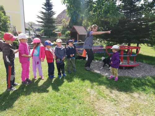 Fotogalerie MŠ Červená Hora - Agility v MŠ Červená Hora s p. Řehákovou -září, foto 6/6