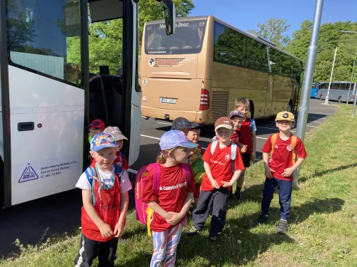 Fotogalerie MŠ Červená Hora - Výlet na fotbal do Hradce Králové Malšovická aréna, foto 2/11