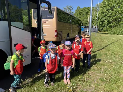 Fotogalerie MŠ Červená Hora - Výlet na fotbal do Hradce Králové Malšovická aréna, foto 3/11