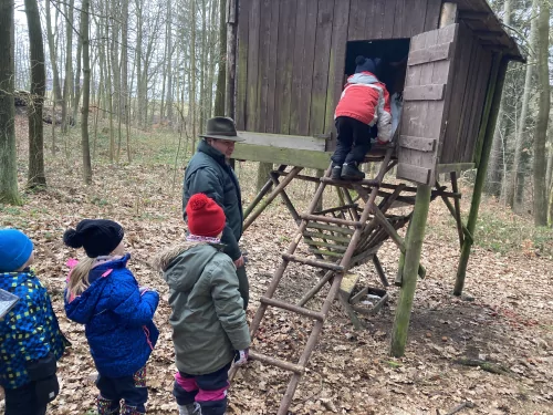 Fotogalerie MŠ Červená Hora - Vycházka ke krmelci, foto 8/14