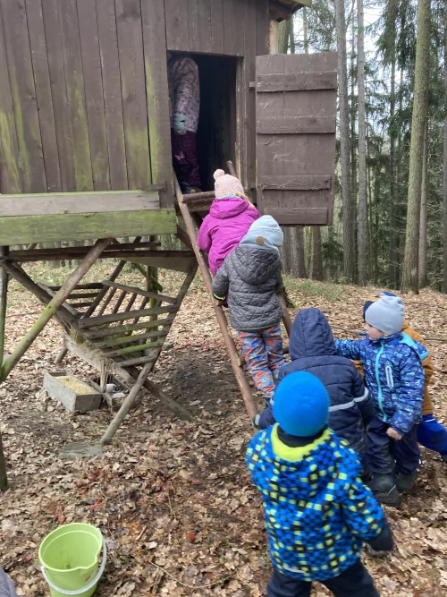 Fotogalerie MŠ Červená Hora - Vycházka ke krmelci, foto 11/14
