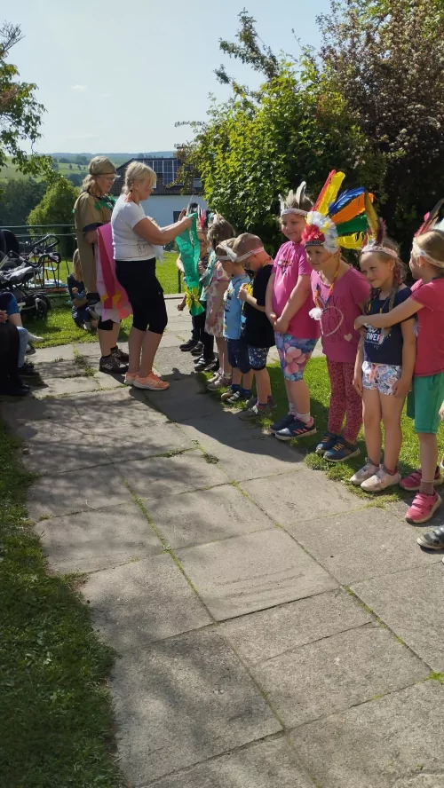 Fotogalerie MŠ Červená Hora - Indiánský týden, loučení s předškoláky, spaní ve školce., foto 34/36