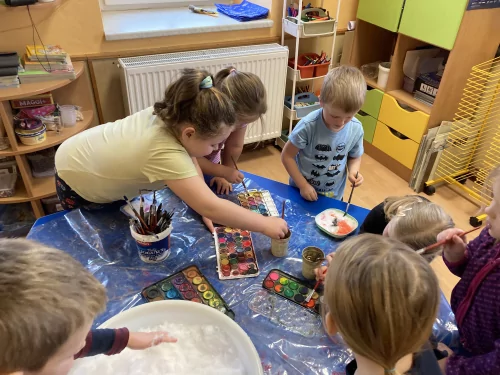 Fotogalerie MŠ Červená Hora - Sněhohrátky v lednu, návštěva z knihovny., foto 21/28