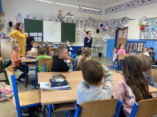Fotoalbum Předškoláci ve škole u prvňáčků v Červeném Kostelci